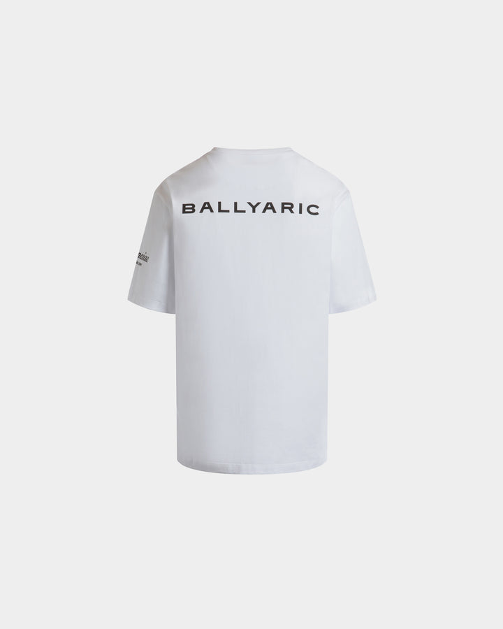 Tシャツ・カットソー BALLY Men T-shirt White MJE05JCO018 U001 Bally logo-embroidered Cotton T-shirt | White | FARFETCH