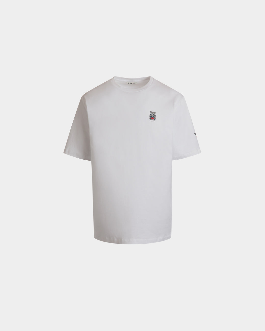 【送料&関税込】Bally T-shirt In White Cotton T-Shirt – BALLY
